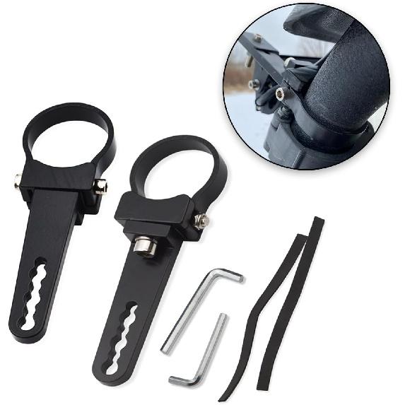 Wsays 1.75'' Side Roll Cage Bull Bar Clamps LED Light Mount Bracket Compatible With Ranger RZR Ace General Fit Arctic Cat YXZ Teryx ATV UTV