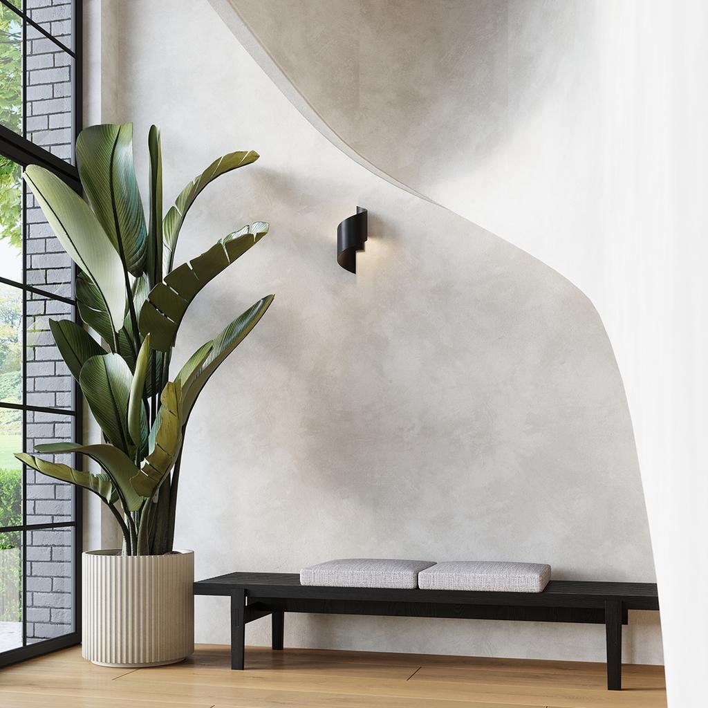Talassa black wall lamp