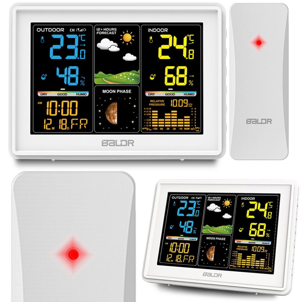 Weather Station With Display Bd-907 White