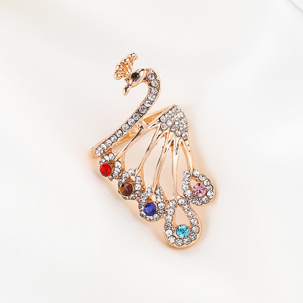 Accessories Knitting Tools Knitting Loop Crochet Peacock Shape Ring Sewing Accessories Yarn Guides