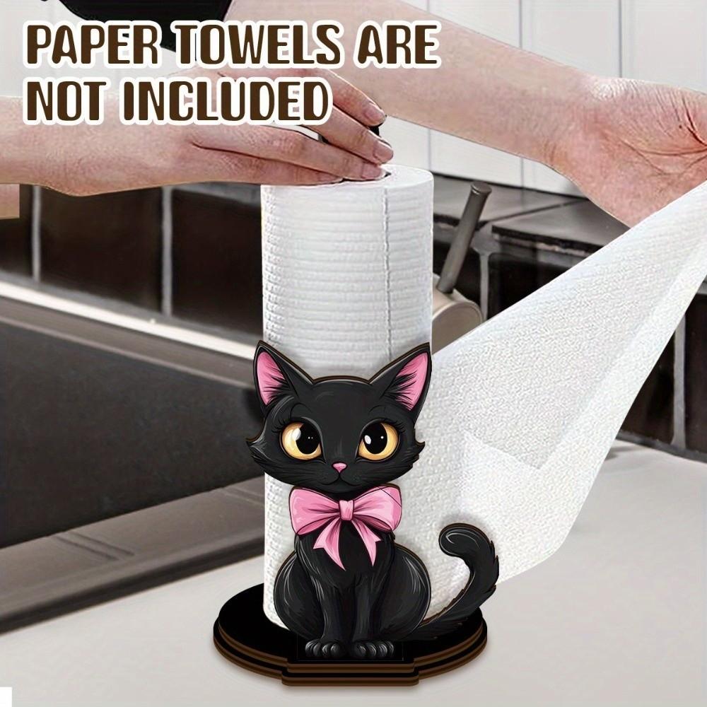 Vertical Storage Desktop Tissue Holder Cling Film Roll Towel Holder  Kitchen Use