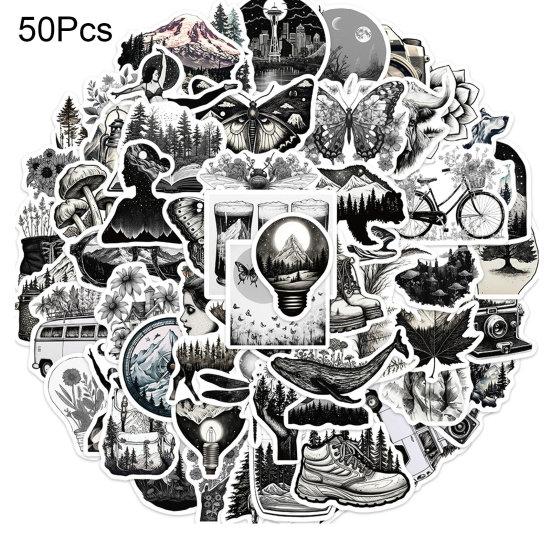 50 шт. наклейки в стиле граффити, самоклеящиеся, сильная липкость, водонепроницаемые, легко очищающиеся, для ноутбука, бутылки с водой, наклейки для гитары, скейтборда