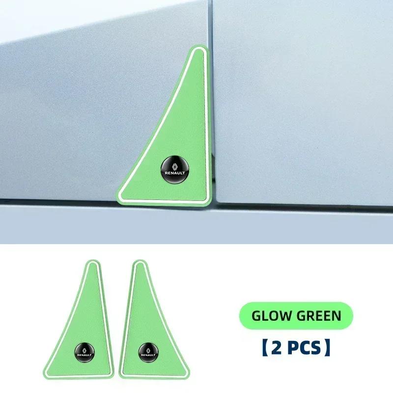 2PCS Car Door Corner Protective Covers Anti-Collision Stickers For Renault Megane 2 3 Koleos Duster Clio 4 Logan Captur Kadjar S444