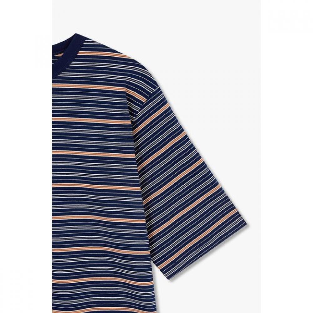 STudio Tomboy MulTi STripe Crop T shirT 9176222991ar