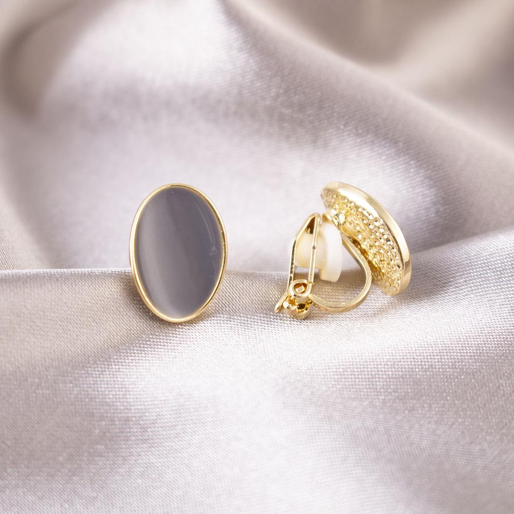 Универсальные легкие роскошные клипсы для ушей без проколов, повседневные высококачественные треугольные клипсы для ушей, универсальные женские серьги