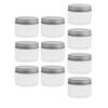 10pcs Empty Cosmetic Pots Lip Balm Container Jar Aluminum Cap Tins  120ml