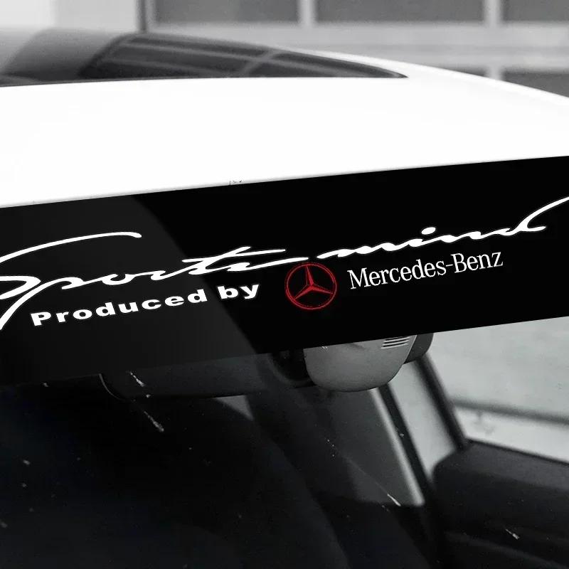 Car Front Windshield Sticker Decal Decoration For Mercedes Benz AMG GLE GLS GLC CLA GLA GLB W204 W205 W203 W210 W213 W169 W176