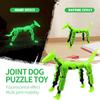 Светящаяся собака 13 суставов подвижная 3D-печатная игрушка-манекен для собак DIY полное уменьшение тела