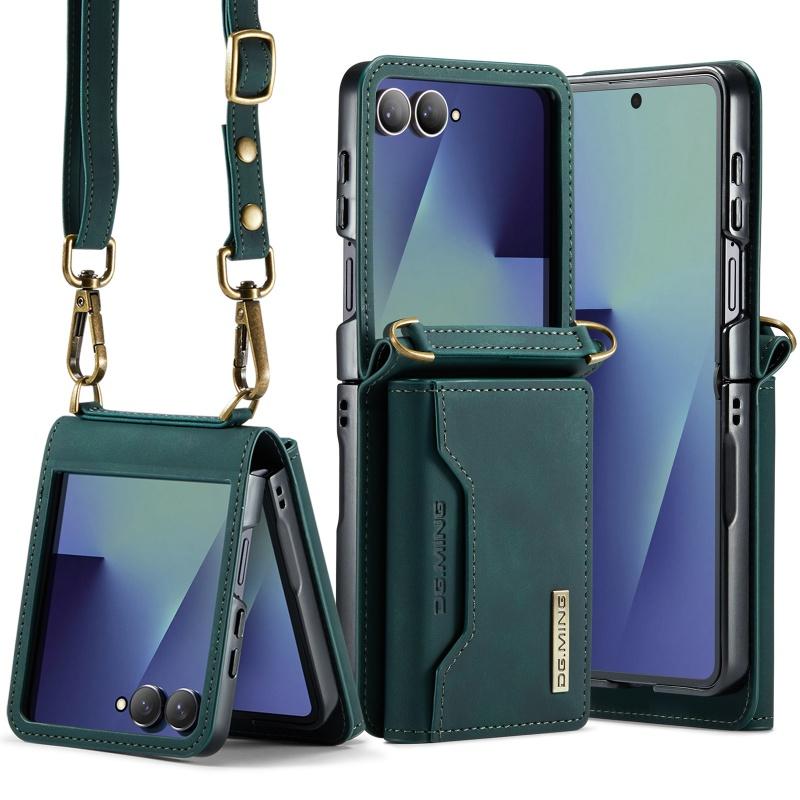 Премиум Кожаный Кошелек Наплечная Сумка Чехол Для Телефона Для Samsung Galaxy Z Flip 8 7 6 5 4 3 Отделения Для Карт Держатель Чехол Hoesje Coque Funda