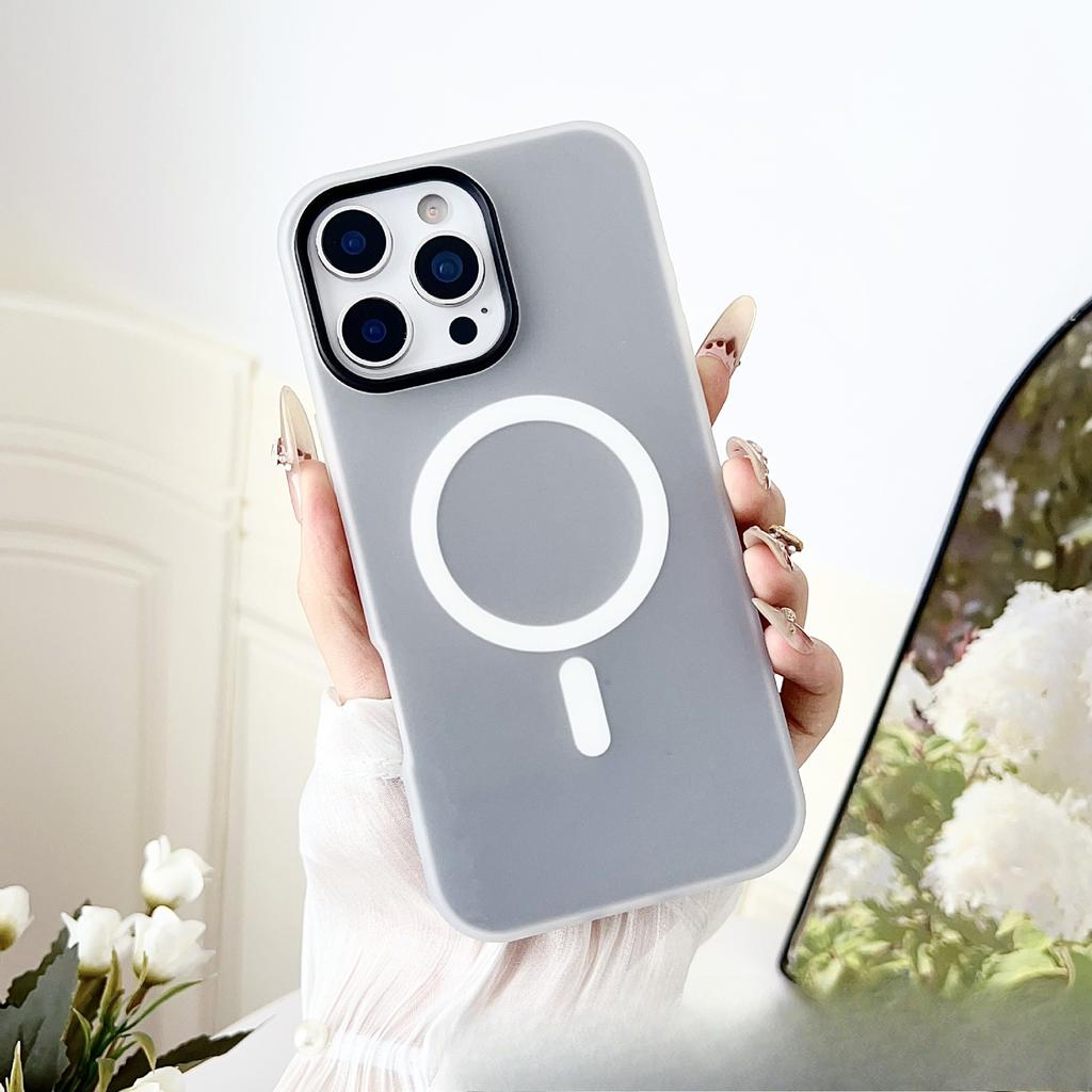 Однотонный гелевый чехол «два в одном» для телефона Apple 16PROMAX, Подходящий для Iphone15 Противоударный и простой защитный чехол