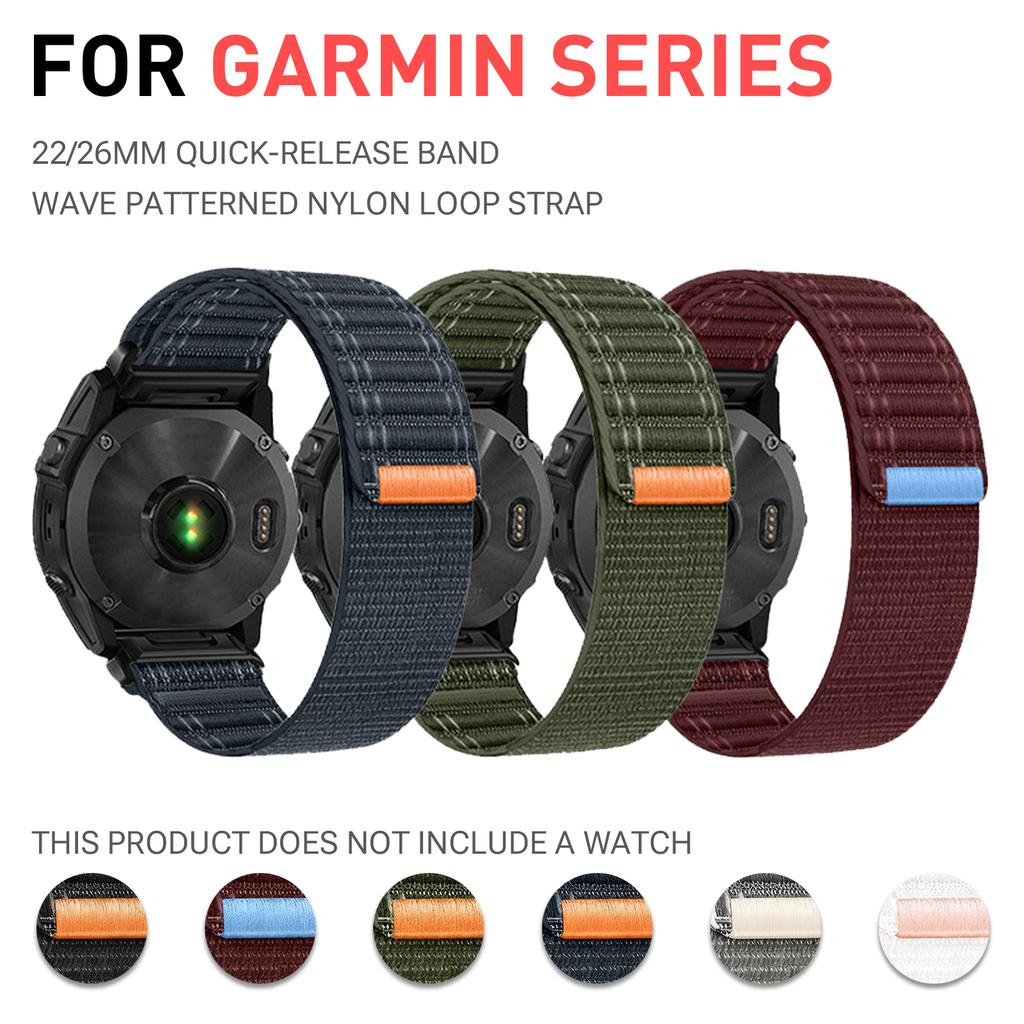 22 мм 26 мм Ремешок для Garmin Fenix 8 7 Pro 7S 6X 6 5X 5Plus Venu 3 4 Instinct 3 47 43 Нейлоновый браслет для часов Correa Ремешок Forerunner