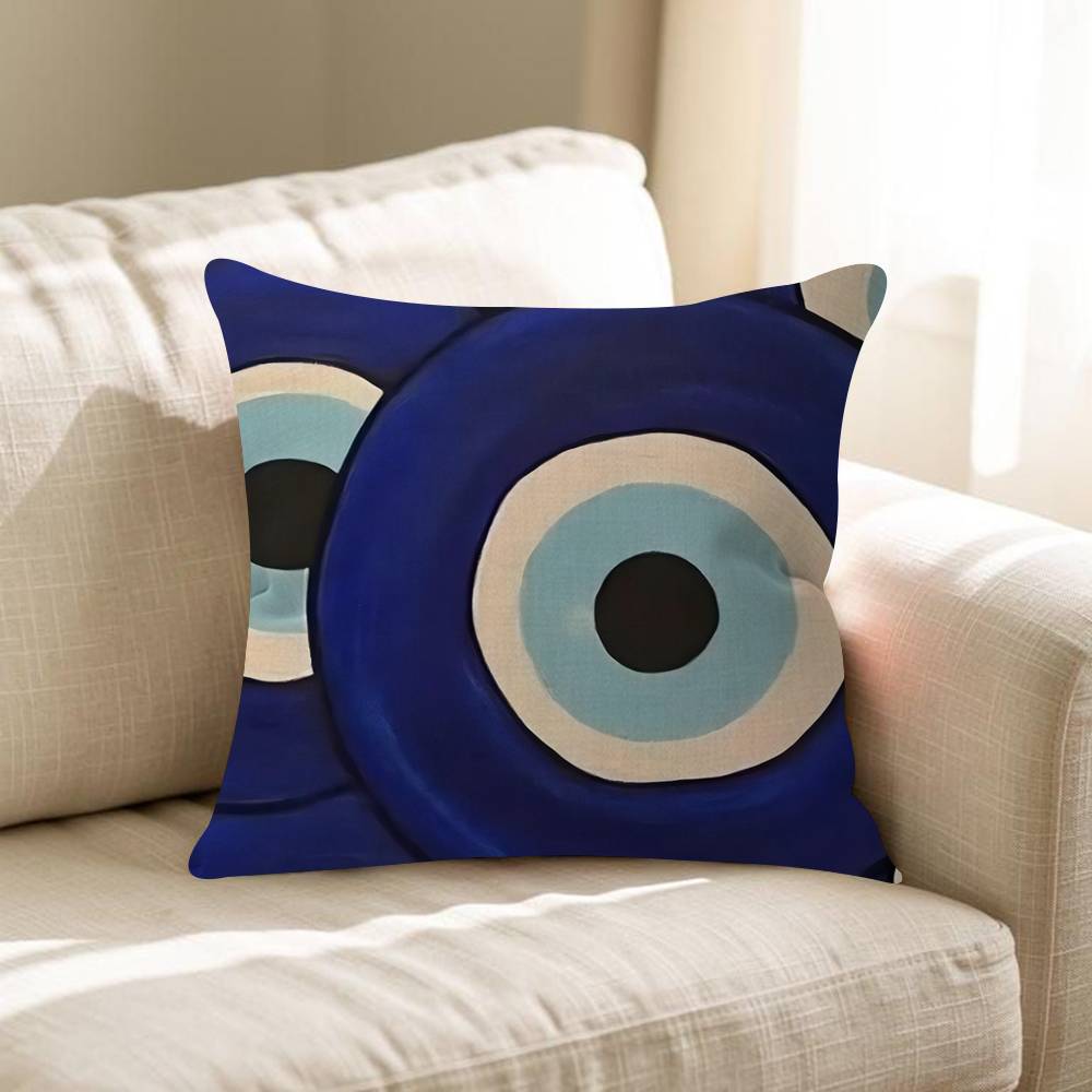 Funny Lucky Evil Eye Personalized Picture Text Home Decorative Pillows Household Gifts 45x45cm