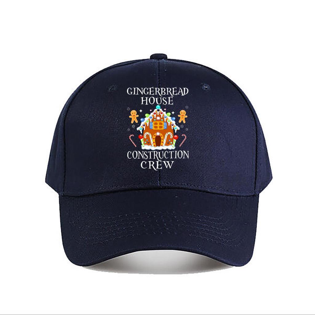 Gingerbread House Construction Crew Christmas Decor Baseball Cap Fashion Unisex Sunhat Womens Outdoor Sports