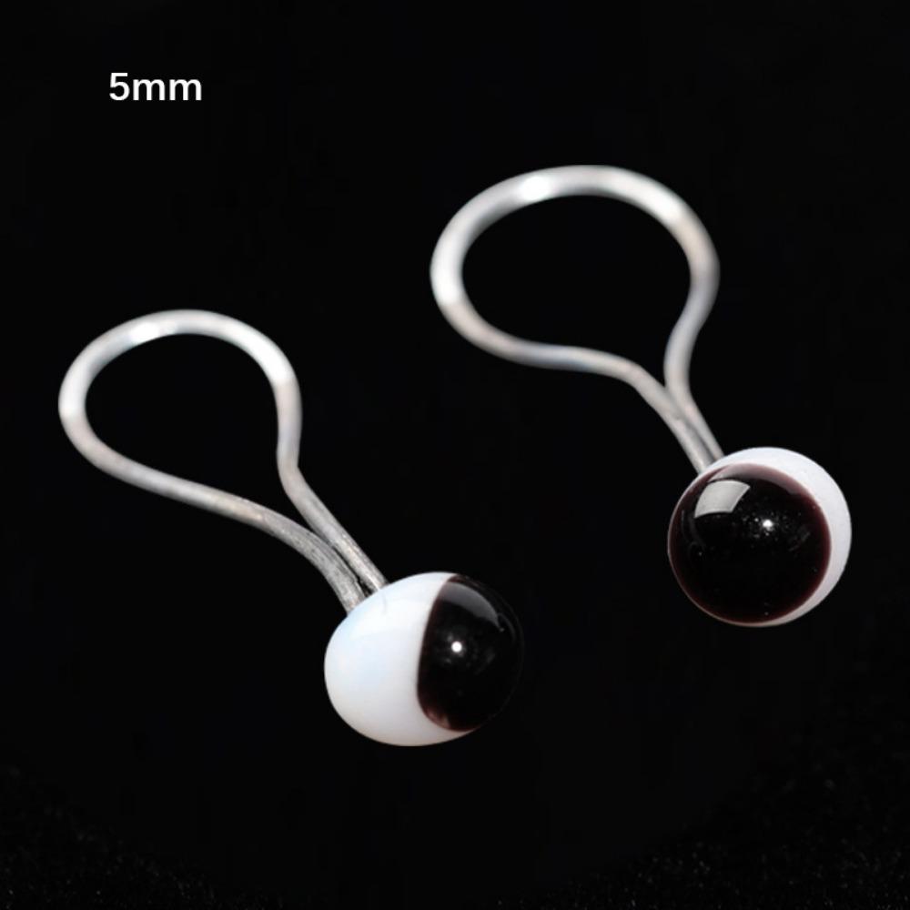 1pair Black DIY Kit Crafts Glass Eyes For BJD Doll/for OB11 Dolls/for Teddy Bear Dolls