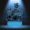 Fnaf Five Nights At Freddy's Led Night Light For Kids + Remote Control