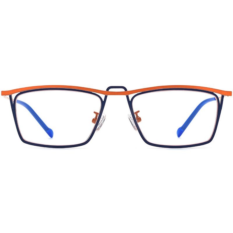 Unisex Retro Geek Multi-Color Titanium Myopia Glasses Frame