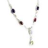 [E0166] - Tutti Frutti 'Charms' Silver Necklace