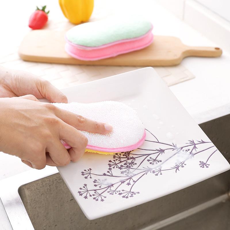 5/10 шт. Многофункциональная тряпка для мытья посуды Утолщенная чистящая салфетка Впитывающая коралловый флис Бытовая кухонная чистящая тряпка