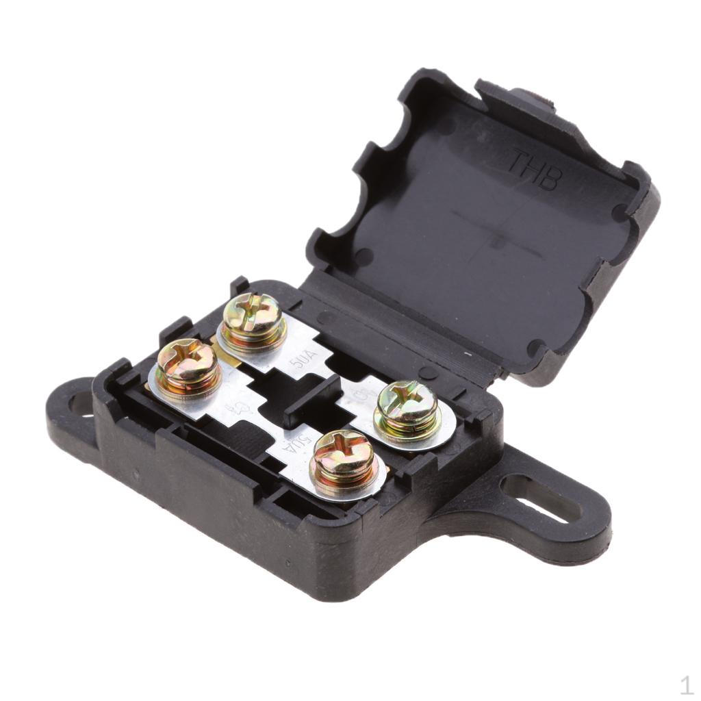 Automotive 2 50A Holder Block Waterproof Case