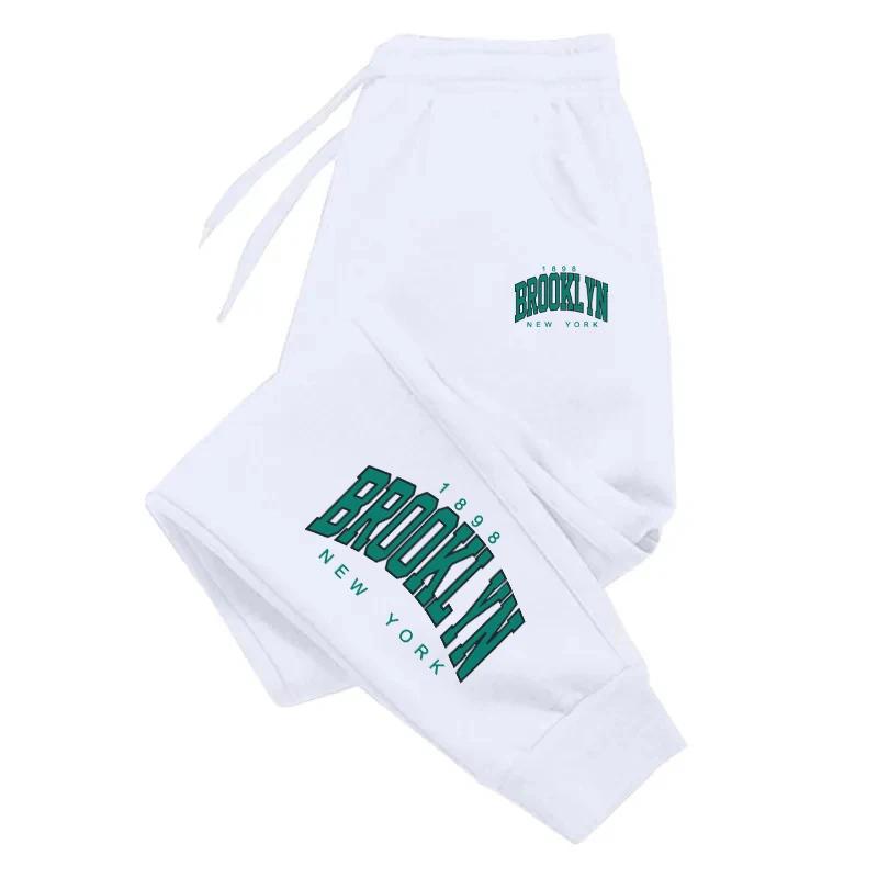 Лидер продаж, брюки, универсальные, с городским принтом, мужские спортивные штаны, трендовые спортивные штаны, повседневные спортивные брюки, мужские брюки для бега в спортзале