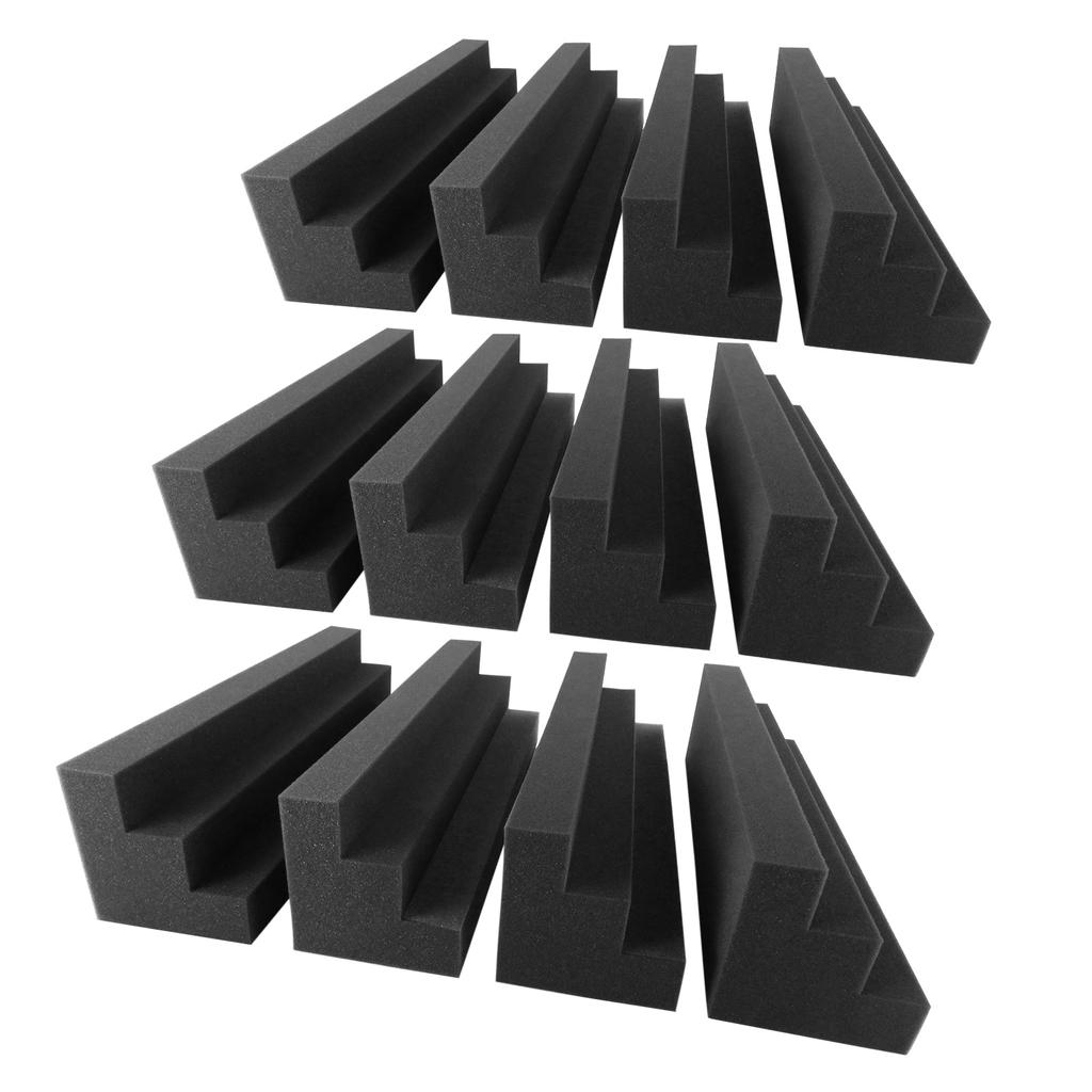 12 шт. 30 * 7,5 * 7,5 см Пенопанели Высокой плотности Звукоизоляционные Огнестойкие Клиновидные Пеноблоки для Домашней Студии Театра