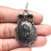 Подвеска Turtella Jasper Smoky Gemstone ко Дню святого Валентина, серебряное украшение 2,25 дюйма
