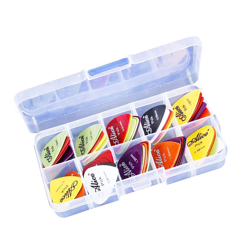 50Pcs Guitar Pick Kit Plastic Frosted Polished Professional Guitar Pick Replacement