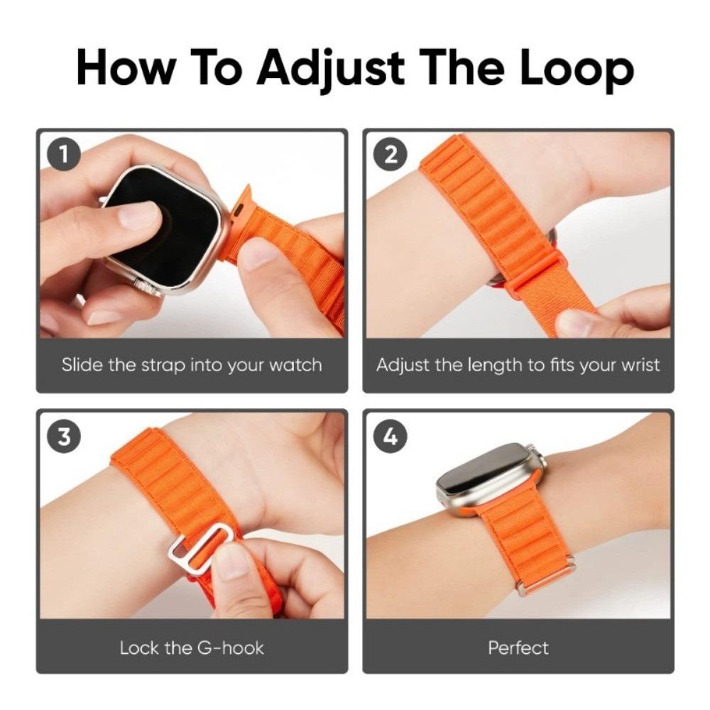 Ремешок Alpine Loop для Apple Watch Ultra 2 Band 49 мм 45 мм 44 мм 40 мм 41 мм 46 мм 42 мм 38 мм Браслет iWatch Series 10 SE 9 8 7 6 5 4