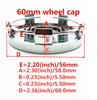 4pcs 3D 56mm 60mm 68mm for Mitsubishi Car Wheel hub Center Cap emblem Badge covers sticker Decals styling auto Accessories