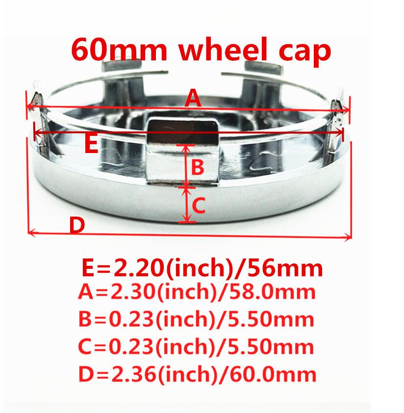 4pcs 3D 56mm 60mm 68mm for Mitsubishi Car Wheel hub Center Cap emblem Badge covers sticker Decals styling auto Accessories