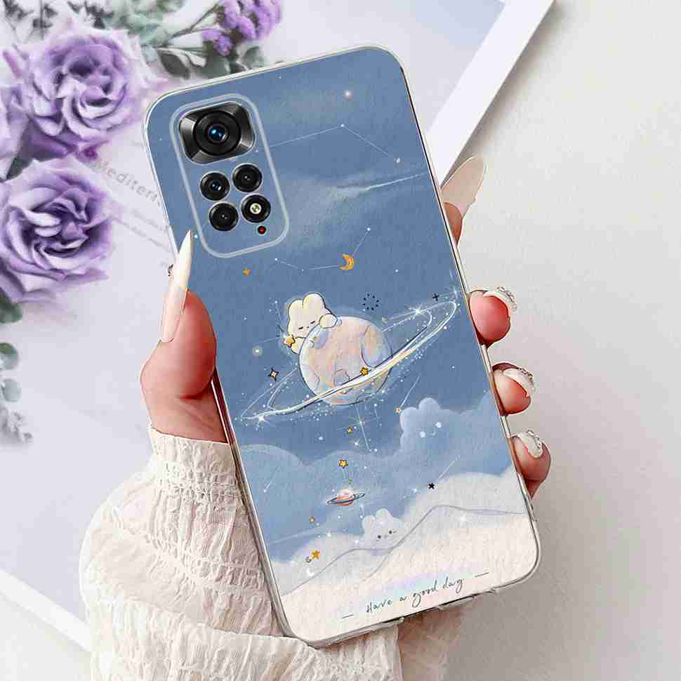 Чехол с ярким цветком для Xiaomi Redmi Note 11 4G, силиконовый, мягкий, ударопрочный задний чехол для Redmi Note 11S Note11s Note11 4G