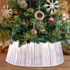 Retro Christmas Tree Surrounded By Water Hyacinth Round Skirt Christmas Decoration