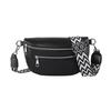 Women's Retro Leather PU Banana Sack Fanny Pack Chest Bags Waist Sling Crossbody Shoulder Bum Belt Half Moon Banana