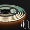 FCOB COB LED Strip Light, USB, 640 LEDs2m, Warm White, 3000K, Flexible, High Density, Dimmer, 10 Levels, 8mm Wide, DC5V, 6Wm, Transformable and