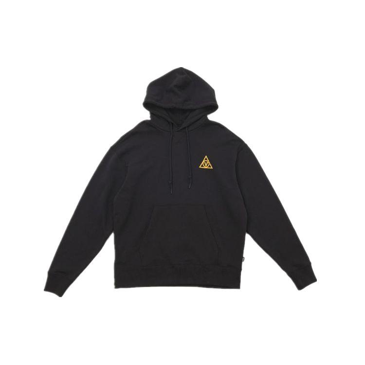 Vans Толстовка с капюшоном с принтом букв и боковой молнией, мужская толстовка с капюшоном, черная VN0A4UR1BLK