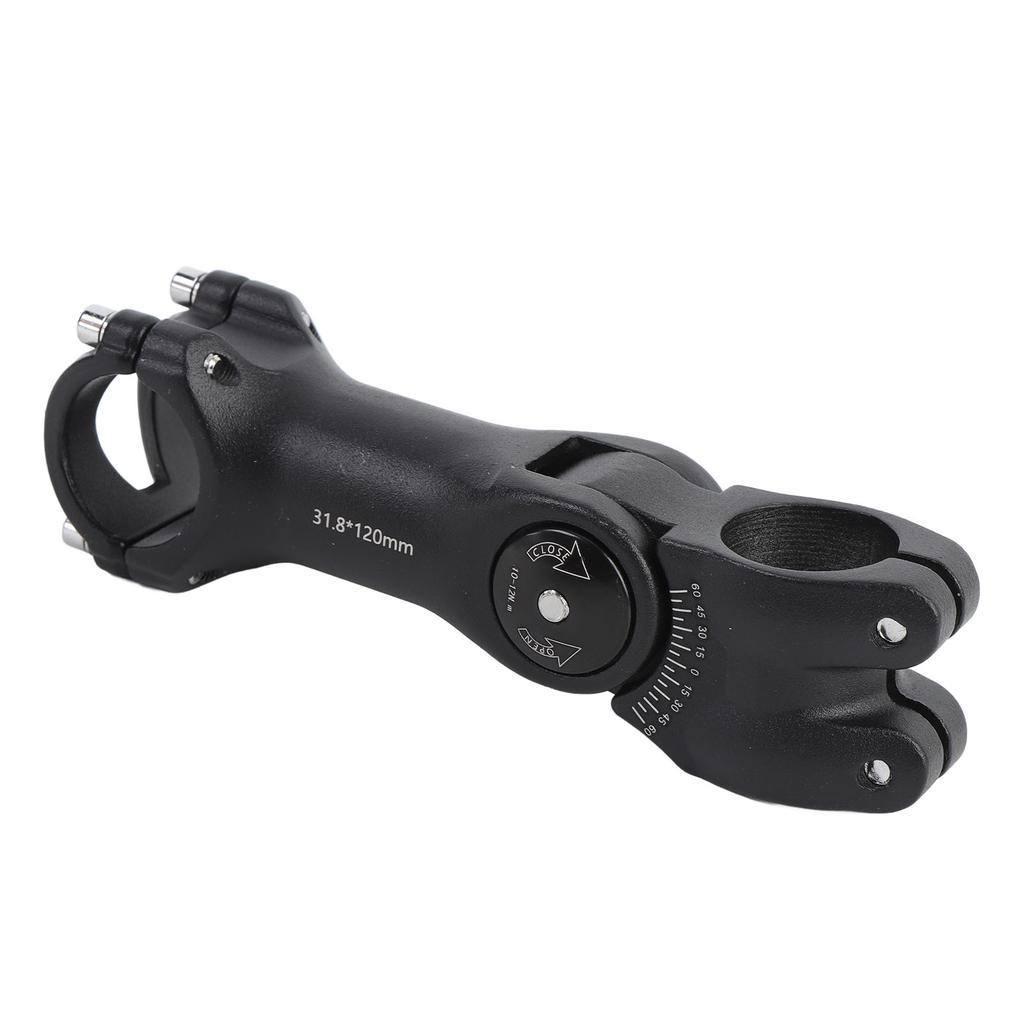 Cycle Stem 60 Degree Adjustable Aluminum Alloy Short Handlebar Stem 31.8mm 120mm for Mountain Cycle