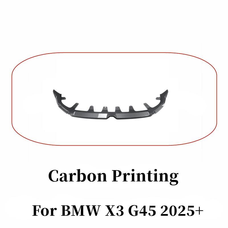 For BMW X3 G45 2025+ High Quality ABS Plastic Car Front Bumper Lip Chin Spoiler Bodykit Exterior Tuning Accessories