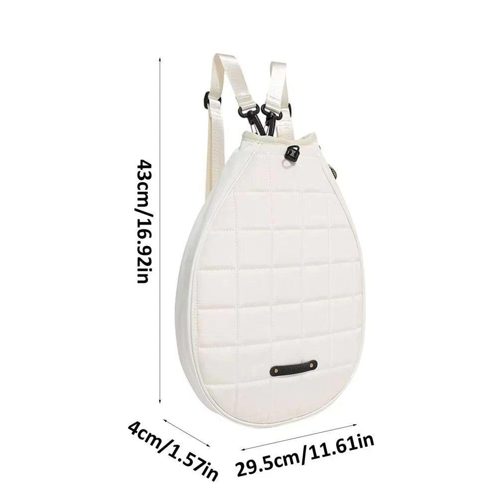 Однотонная сумка-чехол для теннисной ракетки большой вместимости, рюкзак для теннисной ракетки