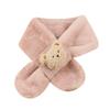 Plush Neck Warmer Warm Plush Scarf Fashion Children Cross Neckerchief  Outdoor