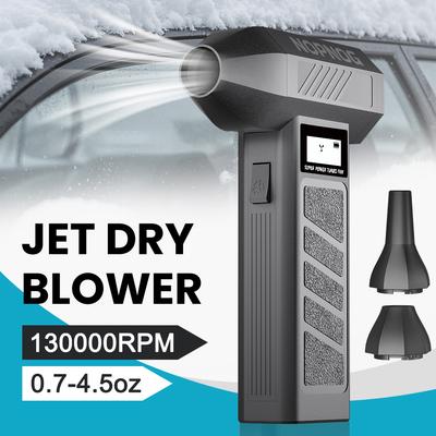 Зарядка Type-C 130000 об/мин автомобильные аксессуары портативный электрический воздушный пылесос для сдувания снега автомобильный инструмент воздуходувка 4-ступенчатый регулируемый турбореактивный вентилятор