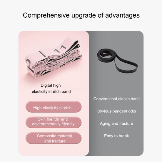 Ремень для растяжки йоги с 11 петлями, физиотерапия, пилатес, балет, танец, растяжка для ног, эластичная лента для домашнего спортзала, тренировка, эспандер