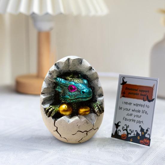 Яйцо динозавра Yousheng, смоляное украшение, настольная фигурка детеныша динозавра в яйце, мини-динозавр, украшение для цветочного горшка, подарок для любителей динозавров