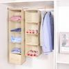 Multi-Layer Hanging Wardrobe Organizer for Clothes Storage