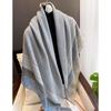 Versatile Cotton Linen Check Print Sun Protection Travel Shawl Scarf - Large 130 Square