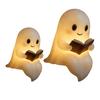 Halloween Ghost Night Light Reading Lamp Soft Warm Glow Battery Powered Cute Ghost Reading Book Lamp