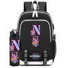 2Pcs/set Cartoon Backpack Large Capacity Bookbag With 750ml Water Bottler Laptop Student Boy Girl School Bag Travel Bag Kid Gift