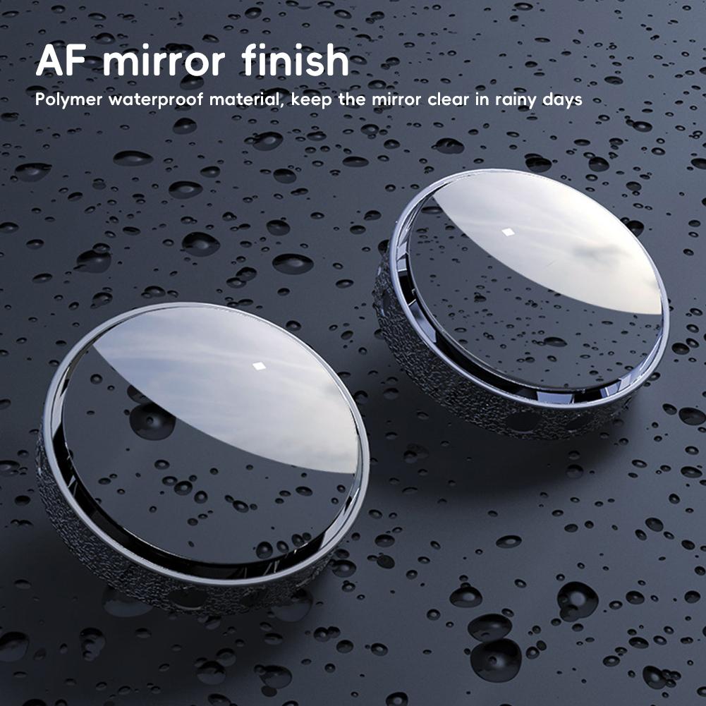 2 шт. вращающееся на 360° зеркало заднего вида для слепых зон автомобиля с широким углом обзора, регулируемое круглое зеркало с присоской, выпуклое зеркало