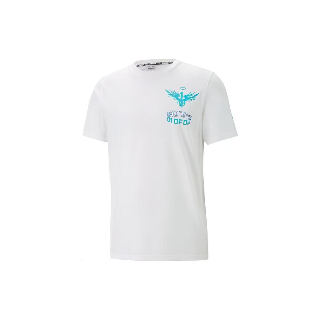 Puma Футболка Mb One Of One с графическим принтом Мужские топы Белая 538005-01
