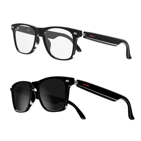 Умные очки с открытым ухом, звук, микрофон, динамик, голосовой помощник, звонки в режиме громкой связи, шумоподавление, мужские, женские, совместимые с Bluetooth, аудио, очки с камерой