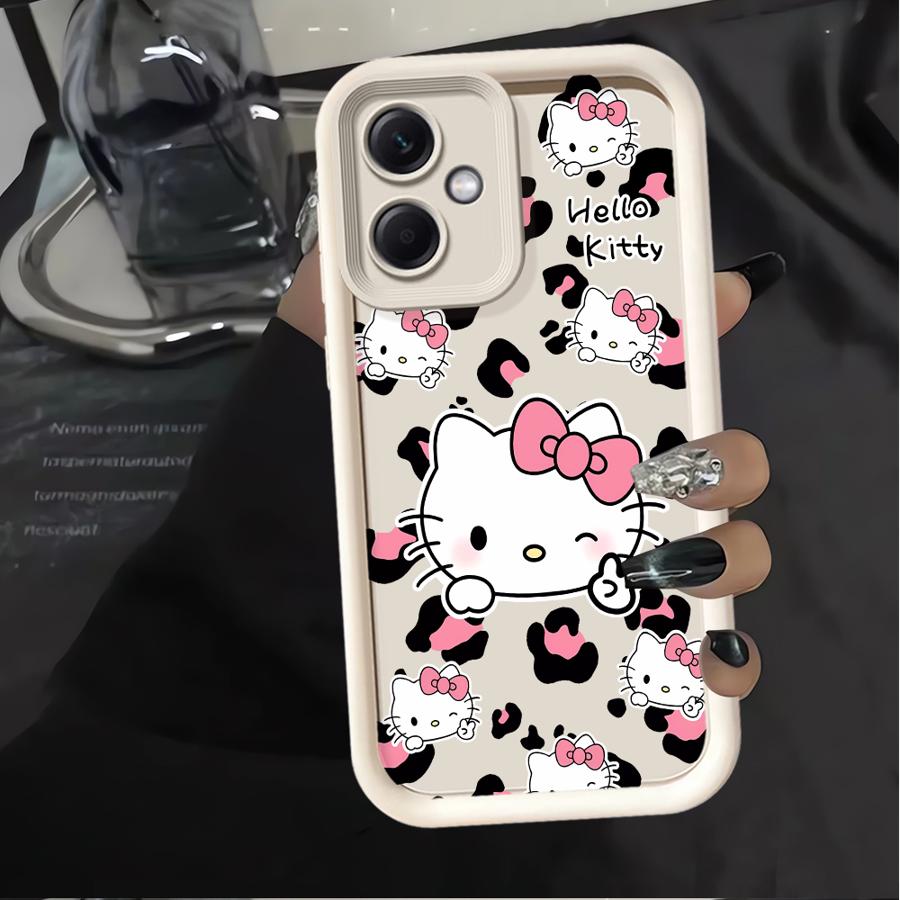 Чехол с леопардовым принтом Hello Kitty для Xiaomi Redmi Note 14 Pro Plus 9s 10S 11 12 12S 10 11S Note 13